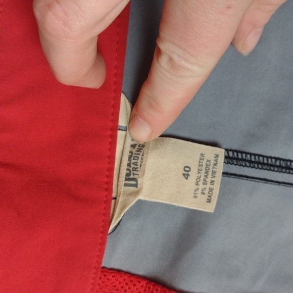 Duluth TRADING CO Duluth trading black gray red board shorts size 40 big & tall - Picture 3 of 4